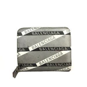 BALENCIAGA Everyday Logo Leather Bifold Wallet /R5915